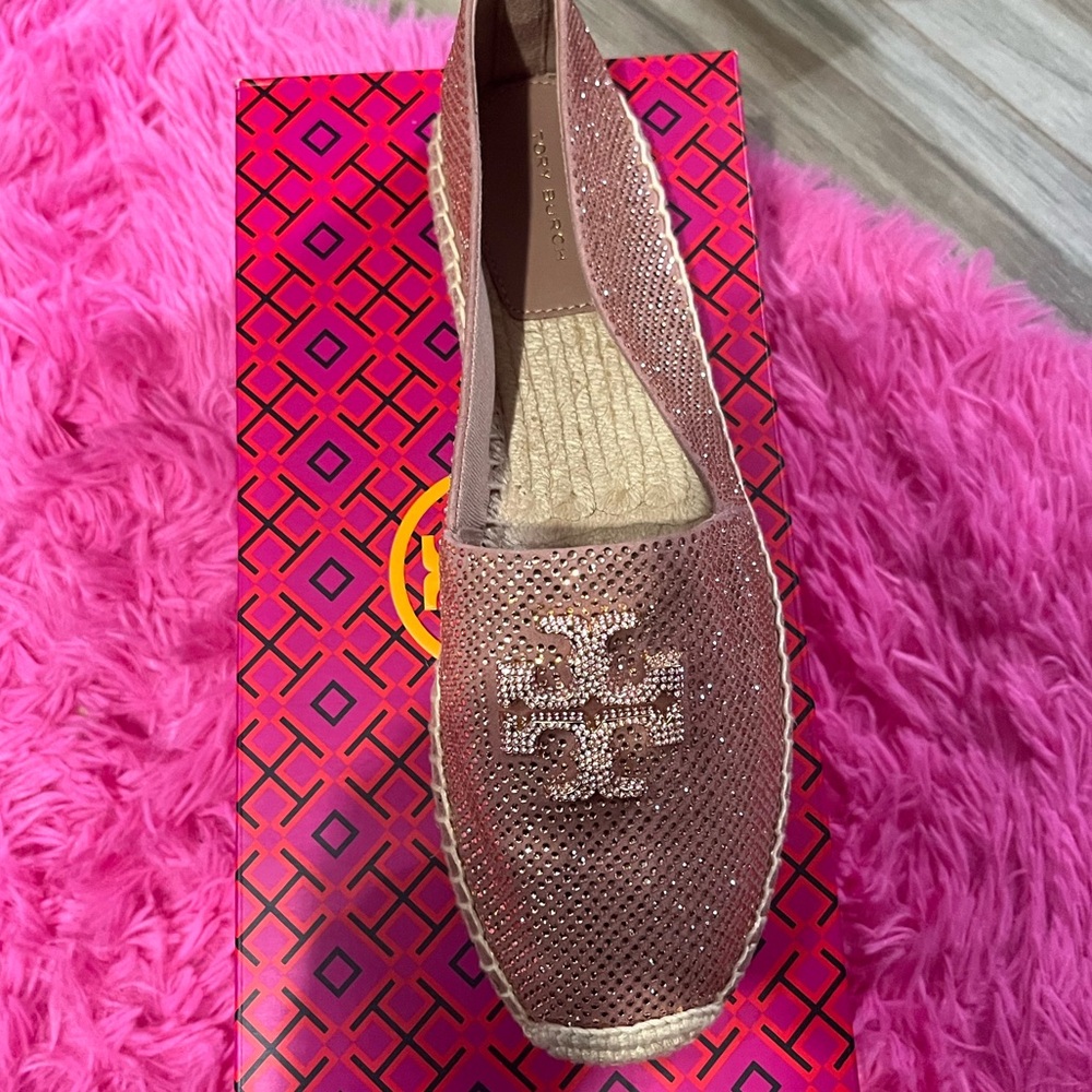 NIB Tory Burch Pink Espadrilles - Size 9